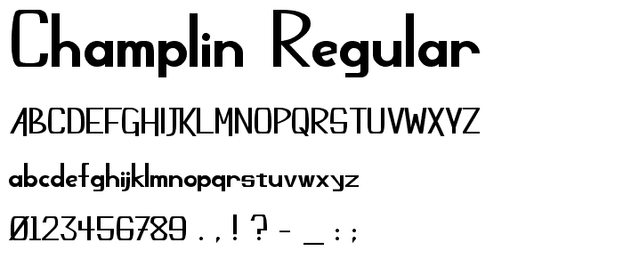 Champlin Regular font